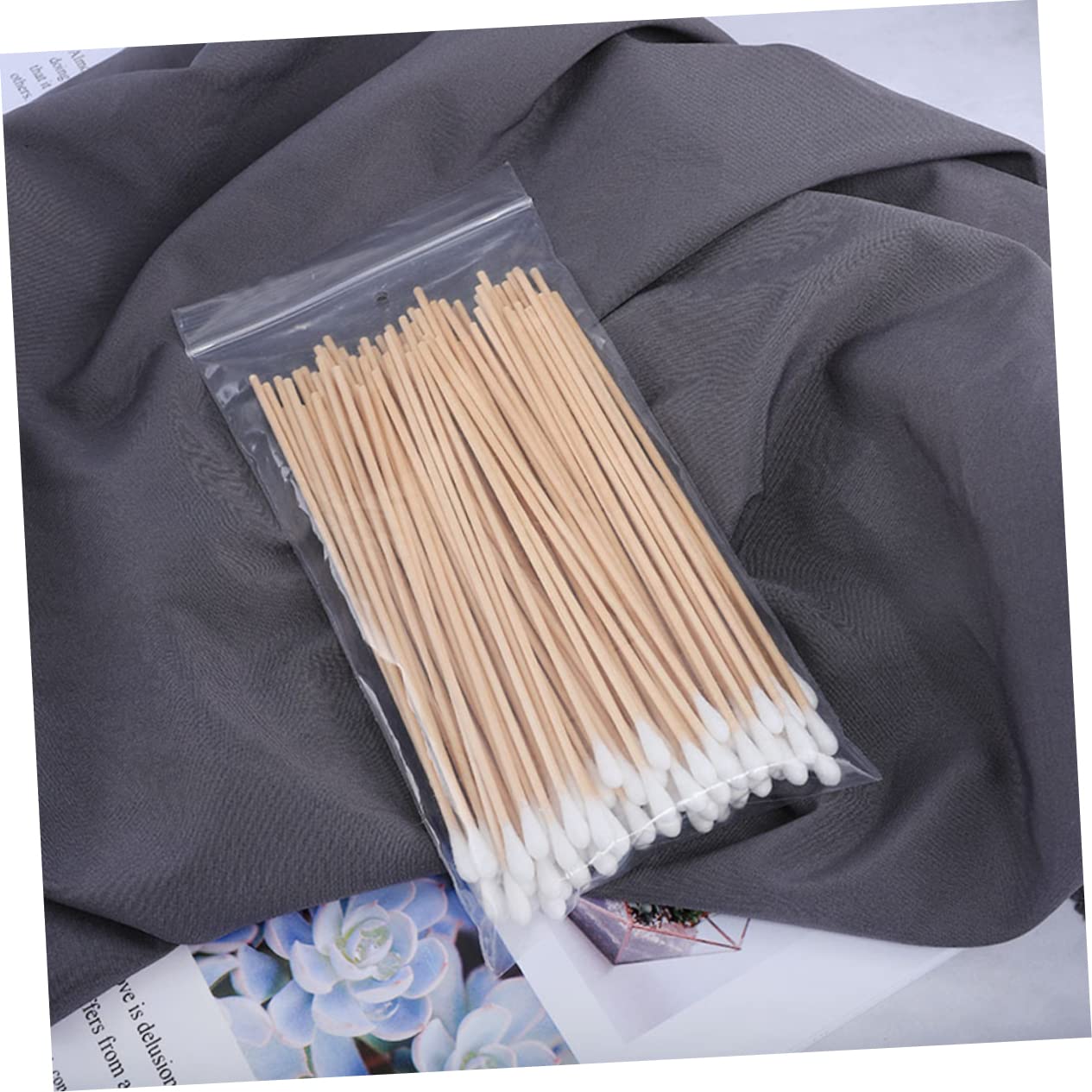 NULYLU 4 Pack Pet Cleaning Swabs Single Head Buds Reusable Stick for Ear Cleaning