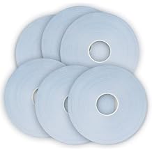 Glazing Tape 1/8" Thick x 1" Wide x 108' - 6 Rolls Double Sided Adhesive Foam - White