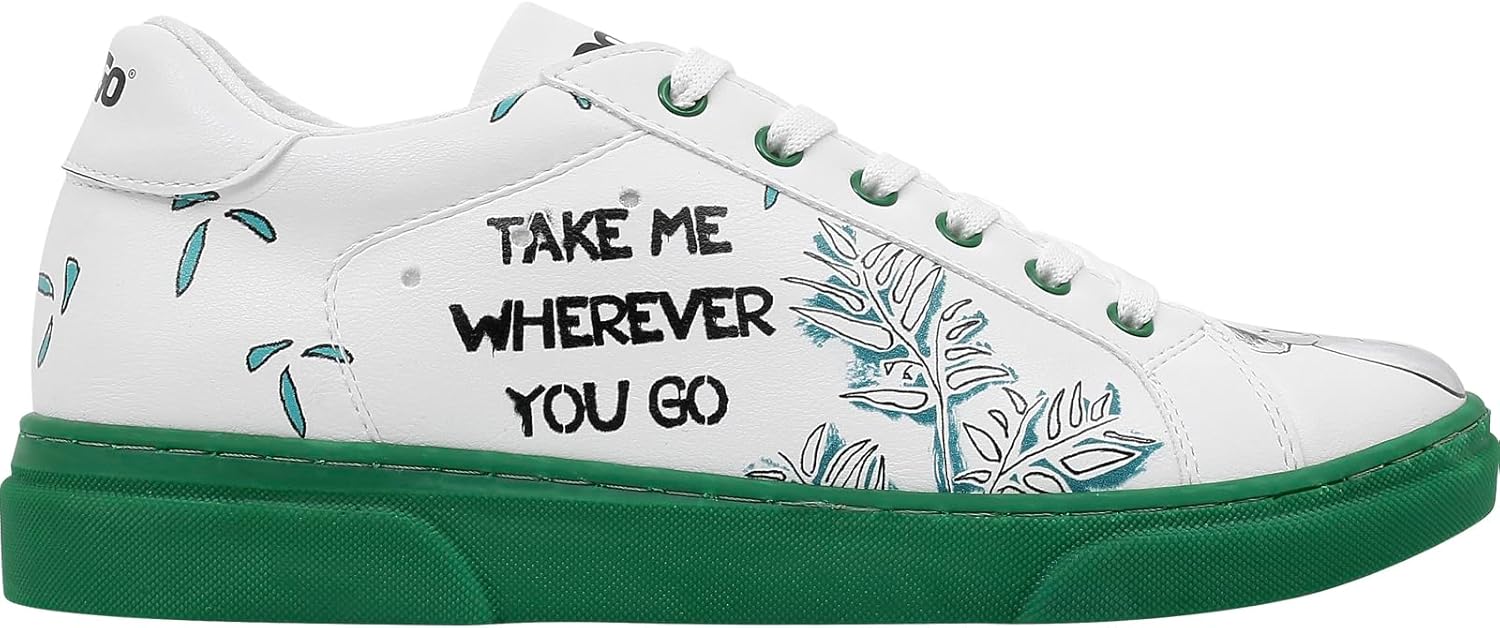 DOGO White Sneakers for Women - Handmade Women's Fashion Sneakers, Vegan Leather and Unique Design, Comfortable Shoes for Women, Ace Sneakers - Image 6