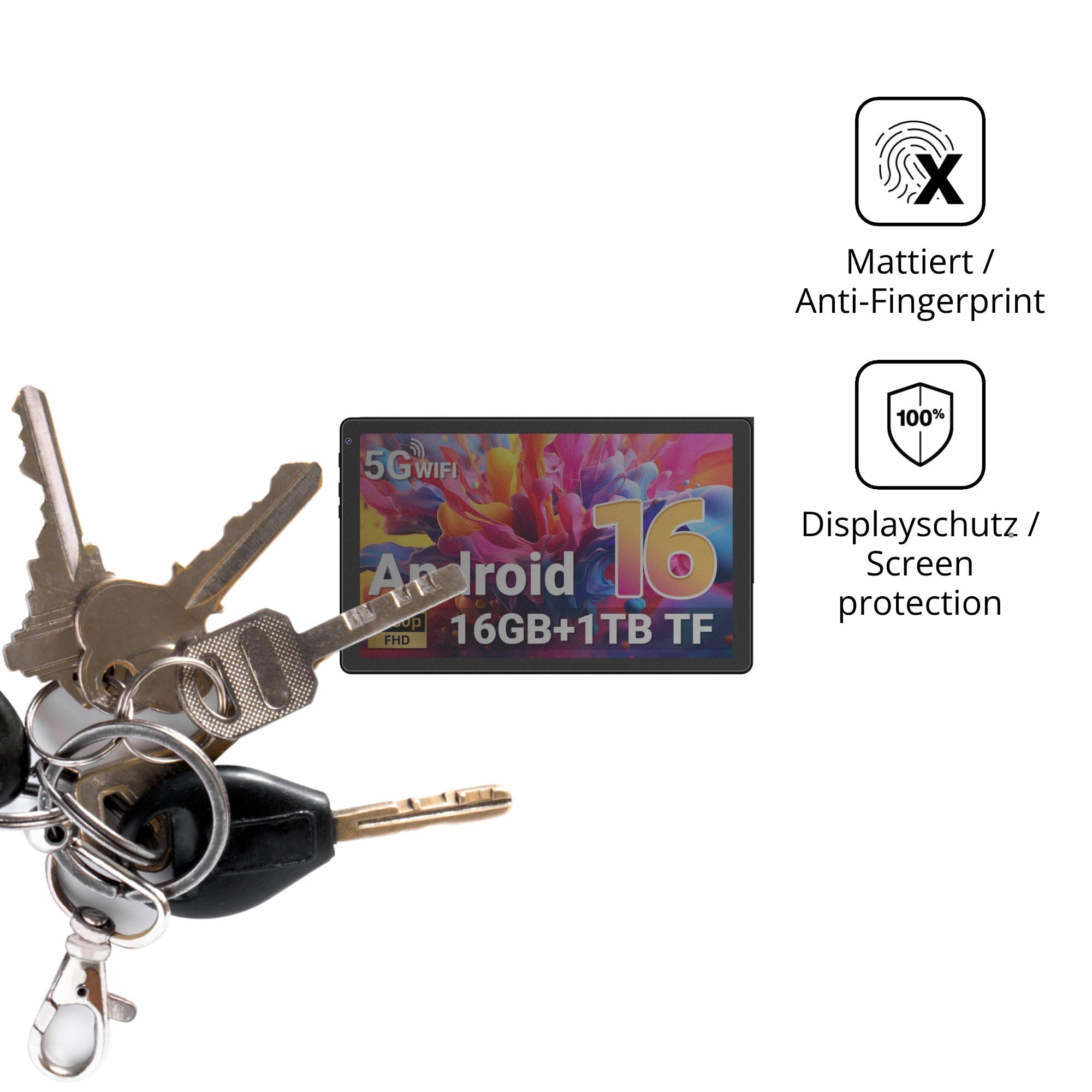 dipos Protector de Pantalla Antiespía para Gleeso KB1004 | Película protectora mate, filtro de privacidad 4 vías, ajuste perfecto, antiarañazos, sin burbujas, autoadhesivo