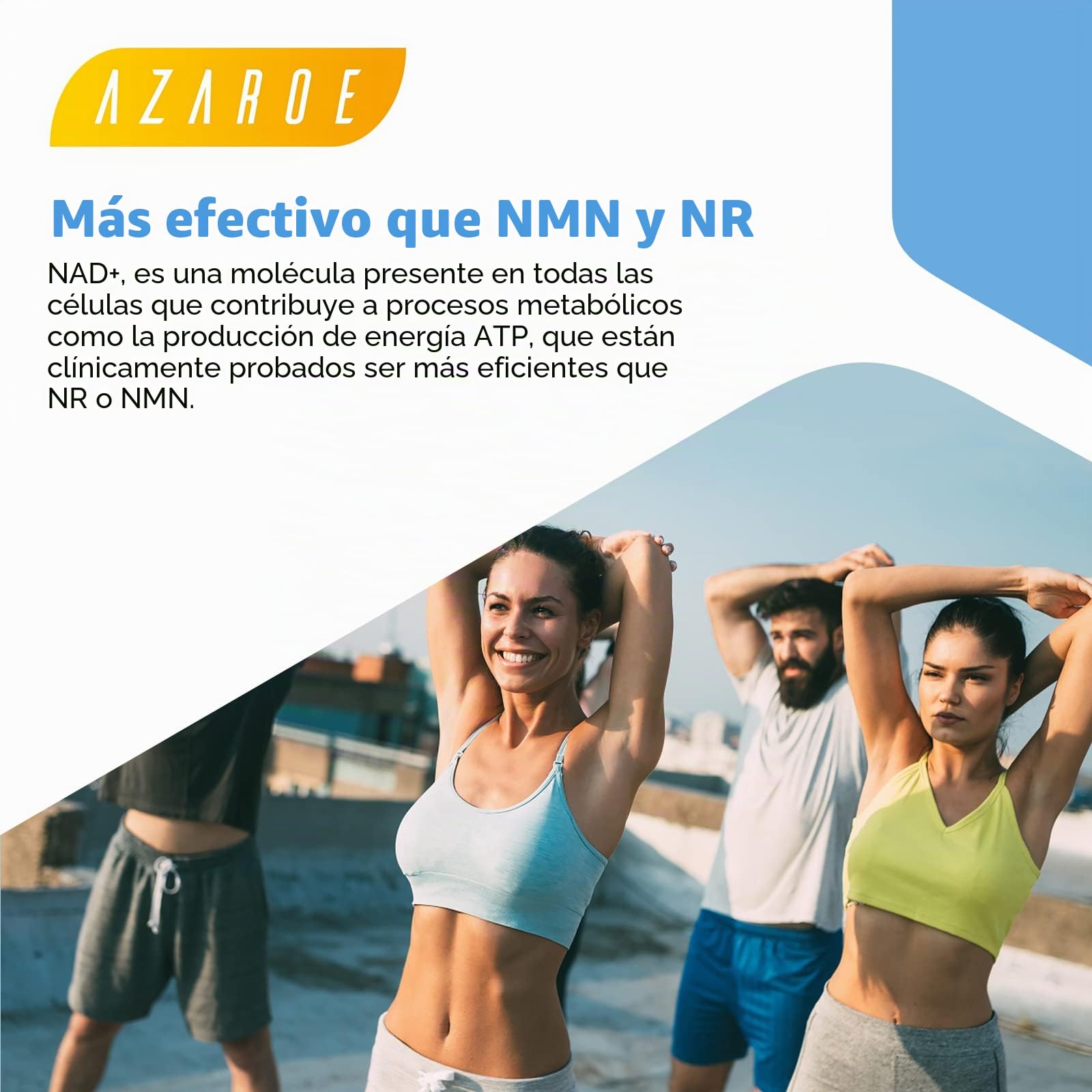 Liposomales NAD+ Cápsulas Blandas 500 mg con TMG de 250 mg, más Eficientes que el Ribósido de Nicotinamida, Respaldan la Energía Celular y el Envejecimiento Saludable