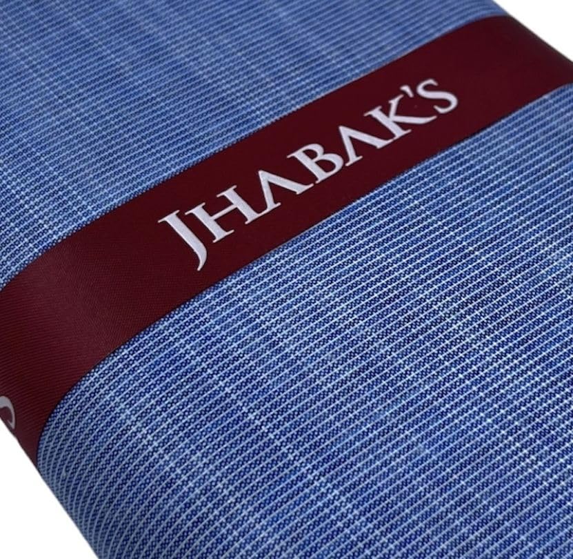 Image of JHABAK'S Unstitched Cotton Blend Solid Shirt & Trouser Fabric - 2.25 m Shirt Cloth - 1.20 m Pant Piece