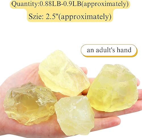 Miniatura 2 de XIANNVXI Cristales de citrino grandes de 2.5 pulgadas, piedras en bruto naturales, piedras preciosas a granel para curación de reiki, envoltura de