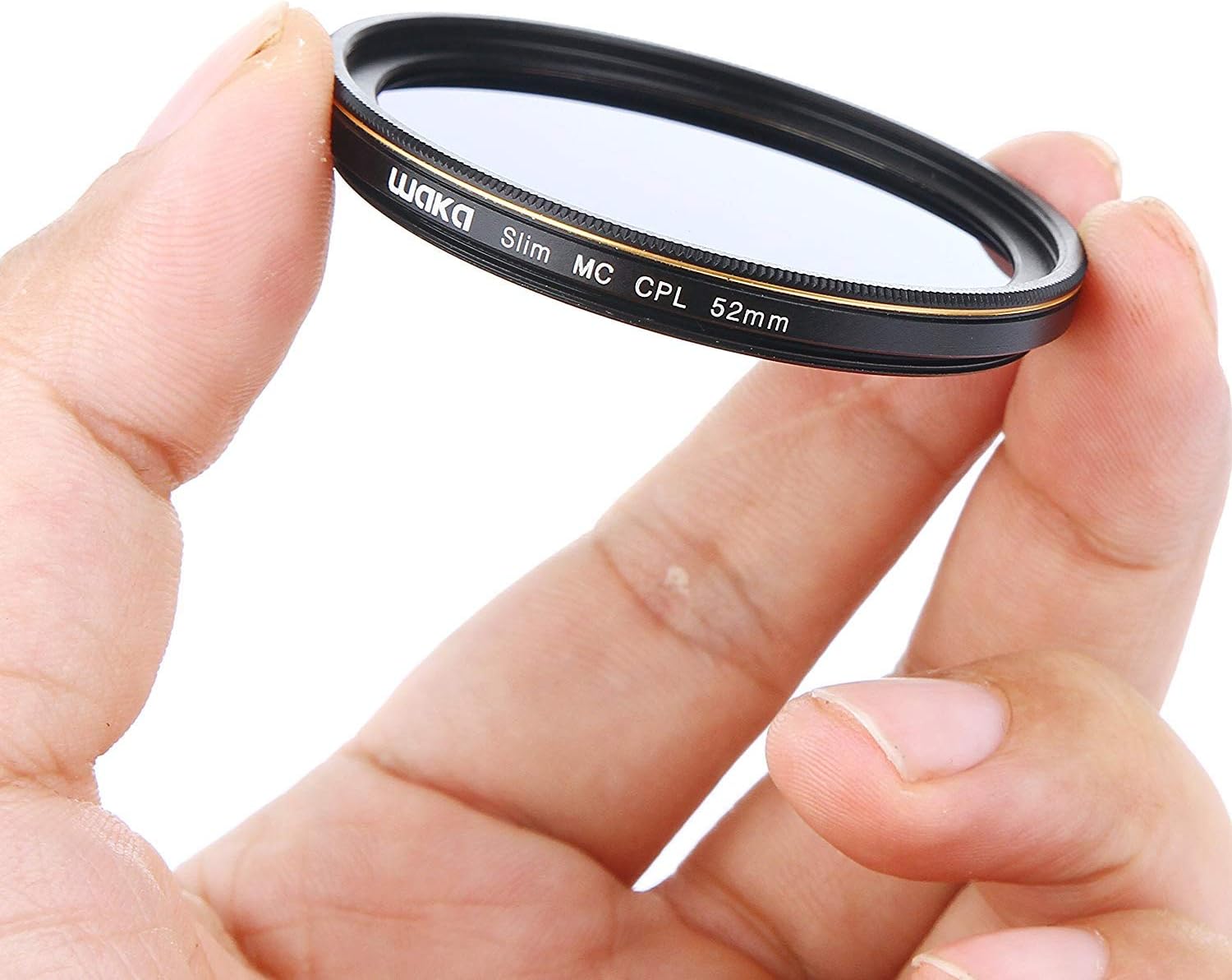 waka 52mm Circular Polarizing Filter, Ultra Slim 16 Layers MRC CPL Glass Polarizer Filter for Canon Nikon Sony DSLR Cameras Lens