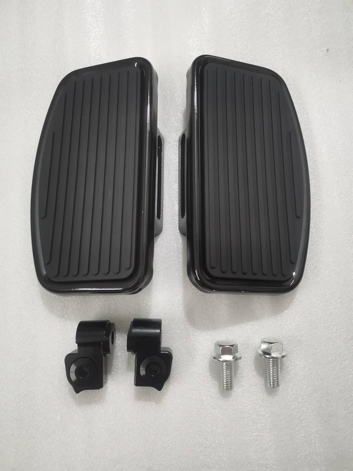 Indian Rider Floorboards, Striped - Black