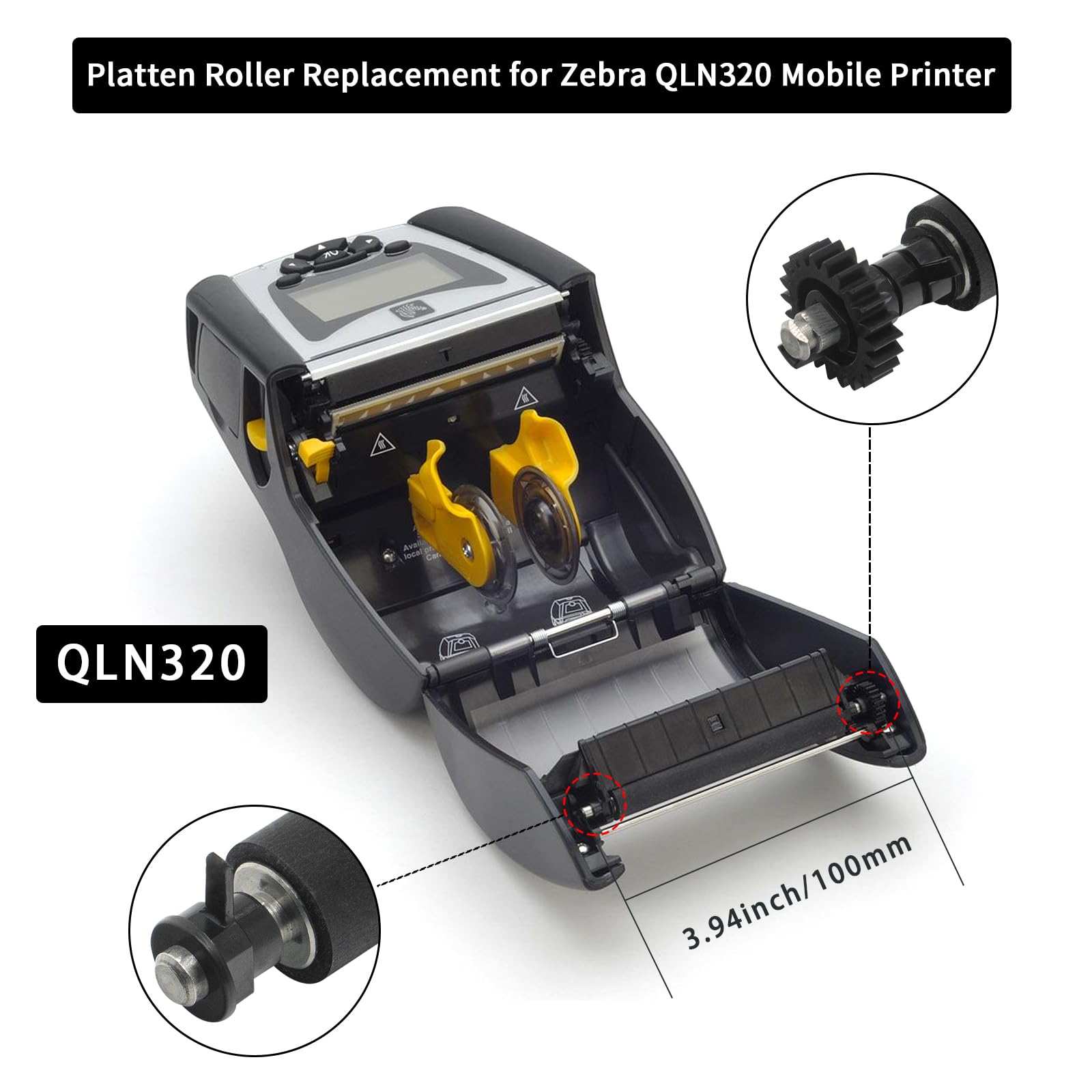 Amazon.com: P1031365-022 Kit Platen Roller with Gear for Zebra
