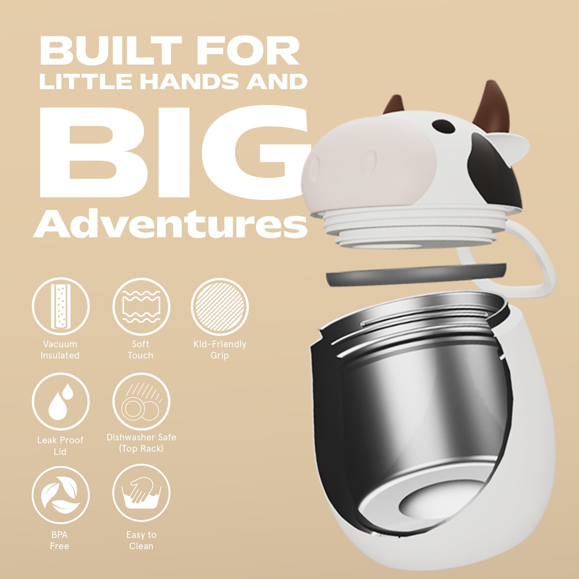 Porta Pranzo Bestie 600ml Asobu Cow