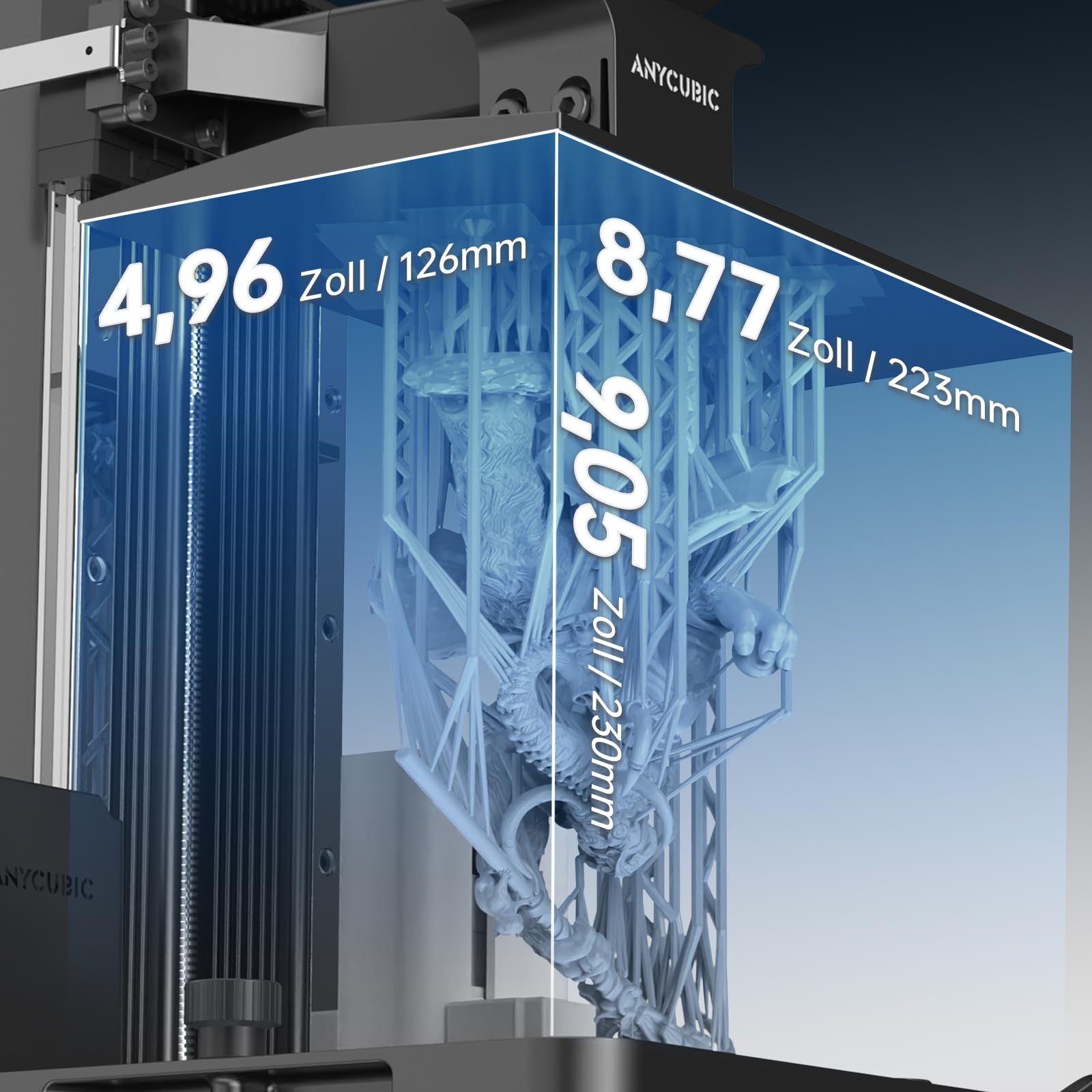 ANYCUBIC Photon Mono M7 Pro | Professioneller 14K Harz-3D-Drucker mit Airpure | 170 mm/h Speed, Leveling-Free, Temperaturkontrolle, Großes Volumen | Ideal für Präzisionsmodelle & Prototypen