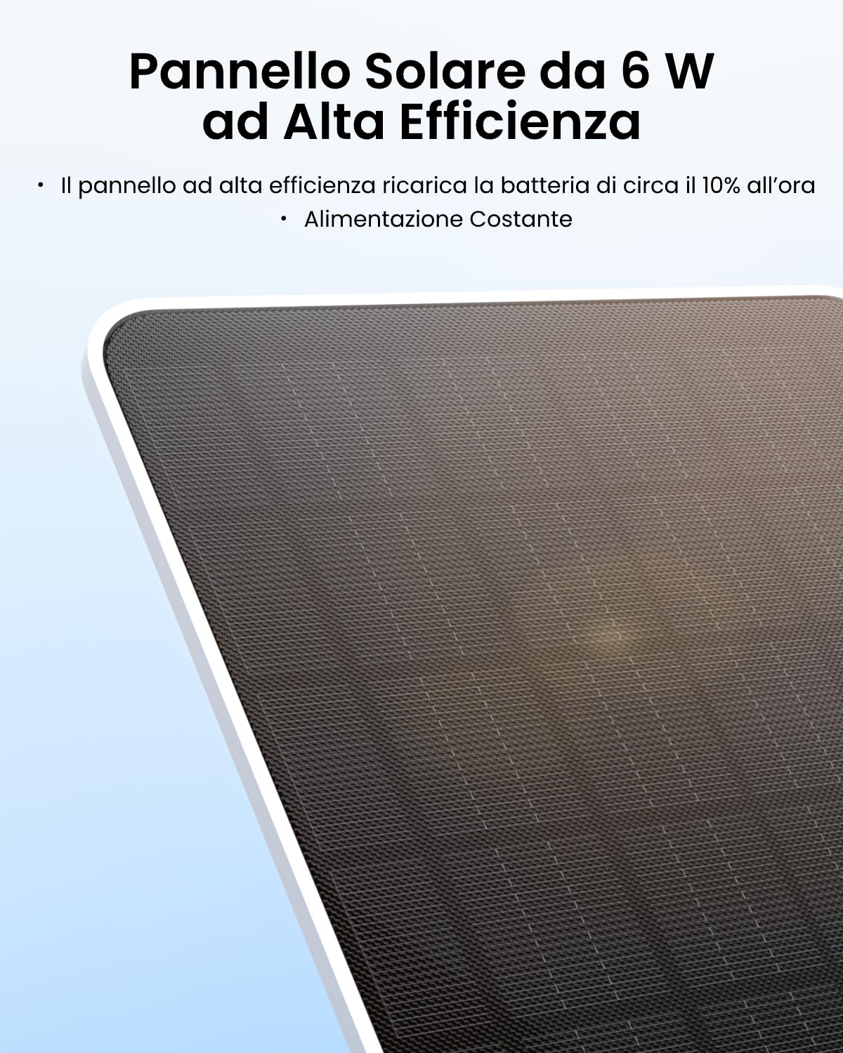 Reolink Pannello Solare 2S con Batteria da 5900 mAh, Caricatore Solare da 6 W per Telecamere a Batteria, Ricarica a Freddo e Soluzione di Alimentazione all’Aperto Impermeabile IP67