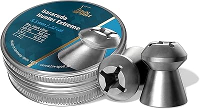Haendler & Natermann Hunter Extreme Pellets, 0.22 Cal./18.52 gr, Hollowpoint, 200 Count E29 (Pack of 5)