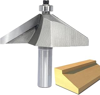 60 Degree Extra Large Chamfer Router Bit,1/2" Shank