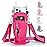 linmaya Water Bottle Carrier Bag with Phone Pocket for Stanley Cup 40/30oz,Insulated Neoprene Water Bottle Holder Cross-boday Bag with Adjustable Shoulder & Handheld Strap Stanley Cup Accessories