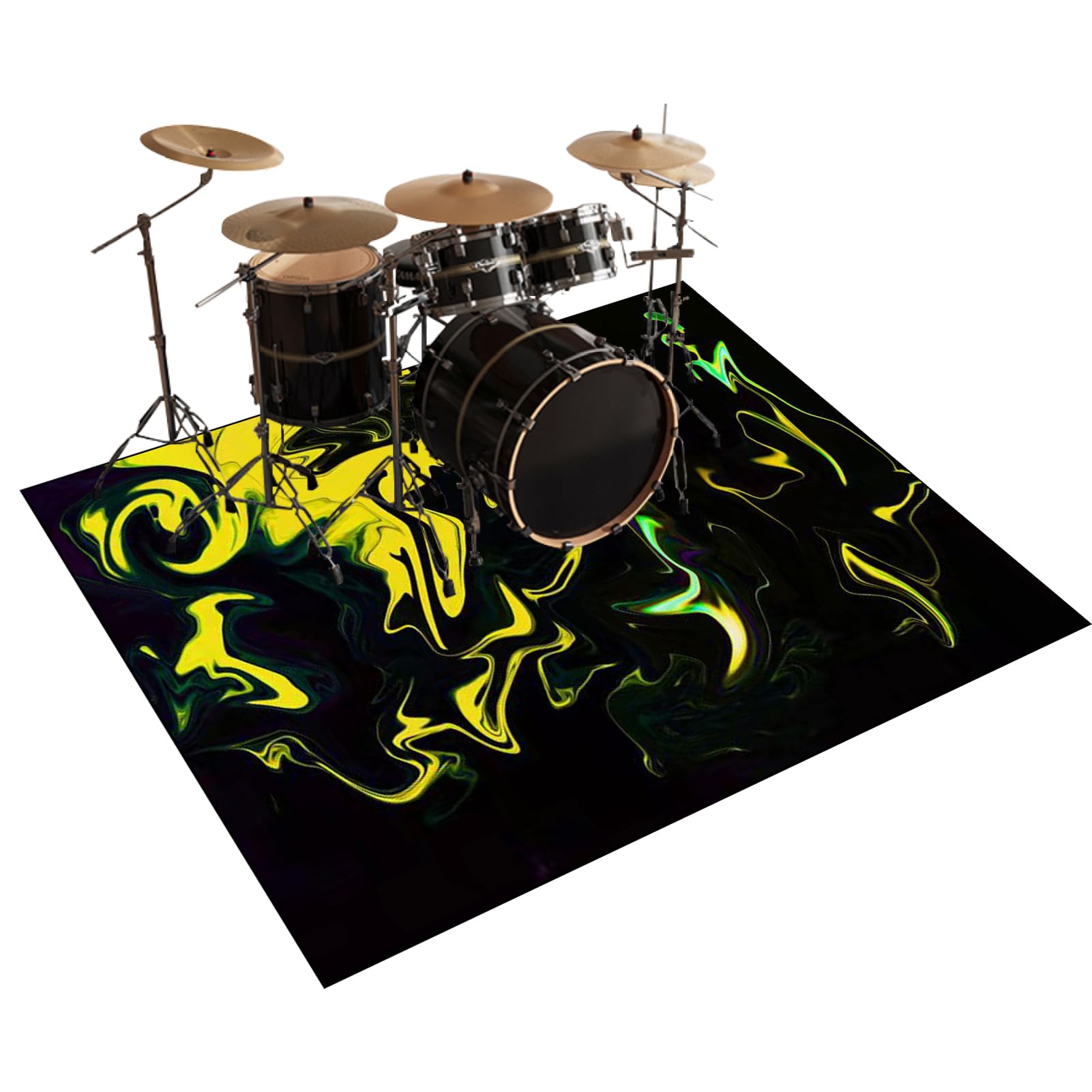 Mata ochronna do akcesoriów perkusyjnych elektroniczna mata perkusyjna dźwiękoszczelna mata bębnowa mata akustyczna mata podłogowa do instrumentów muzycznych 140 x 120 cm