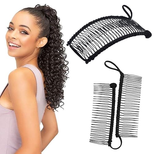 Pinza elástica para el pelo de plátano, herramienta de peine para cabello grueso y fino, rizado, elástico y ajustable, decorativo, resistente y disponible en Yaxa Peru