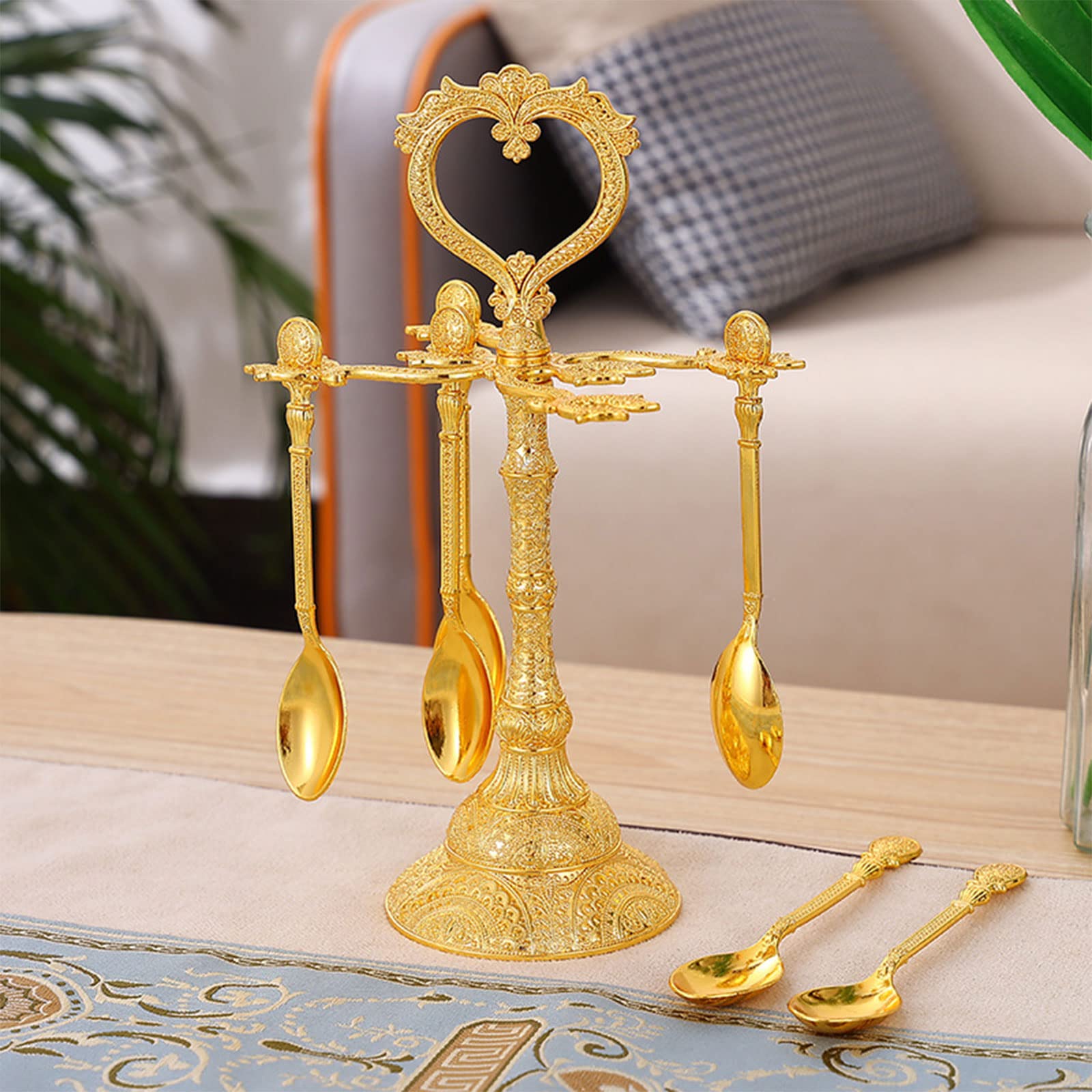 Cuillères à café en alliage de zinc - 2 styles au choix - Pour la maison - Petites cuillères à café pour café
