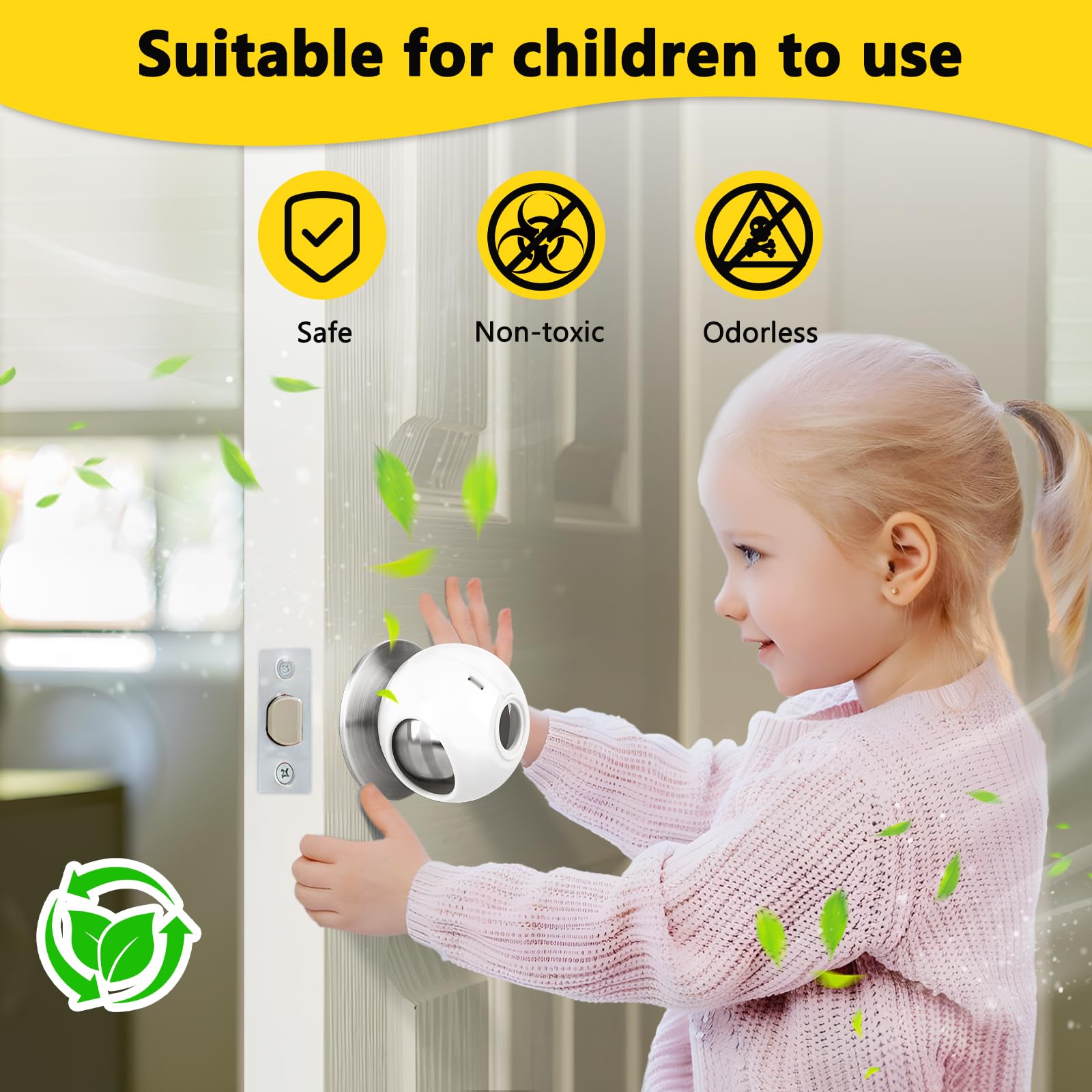 Cubierta de seguridad para perilla de puerta para niños (paquete de 4)