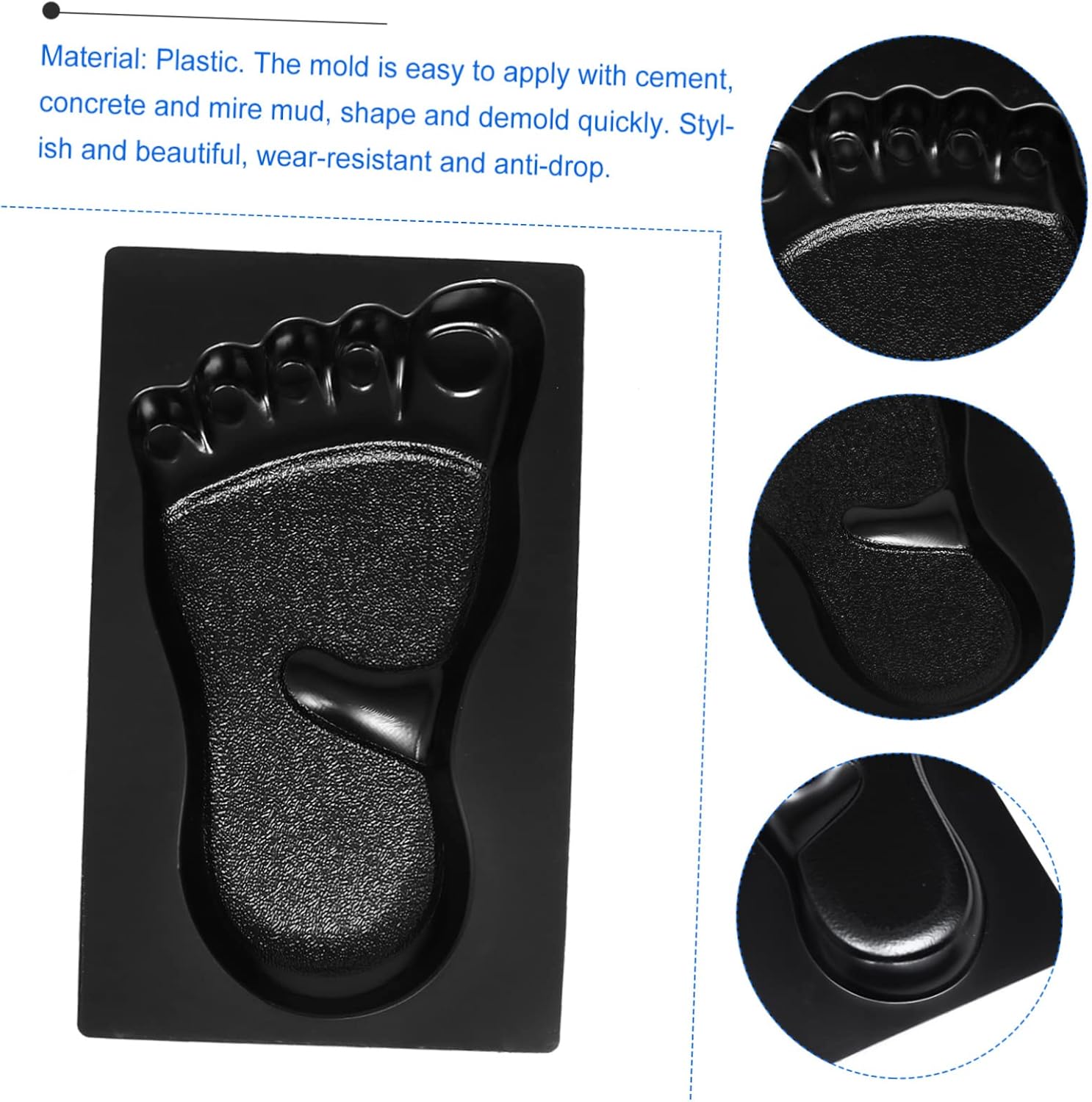 2pcs Reusable Plastic Path Maker Molds for DIY Walkways Garden Paving Tool Design for Patios and Outdoor Spaces