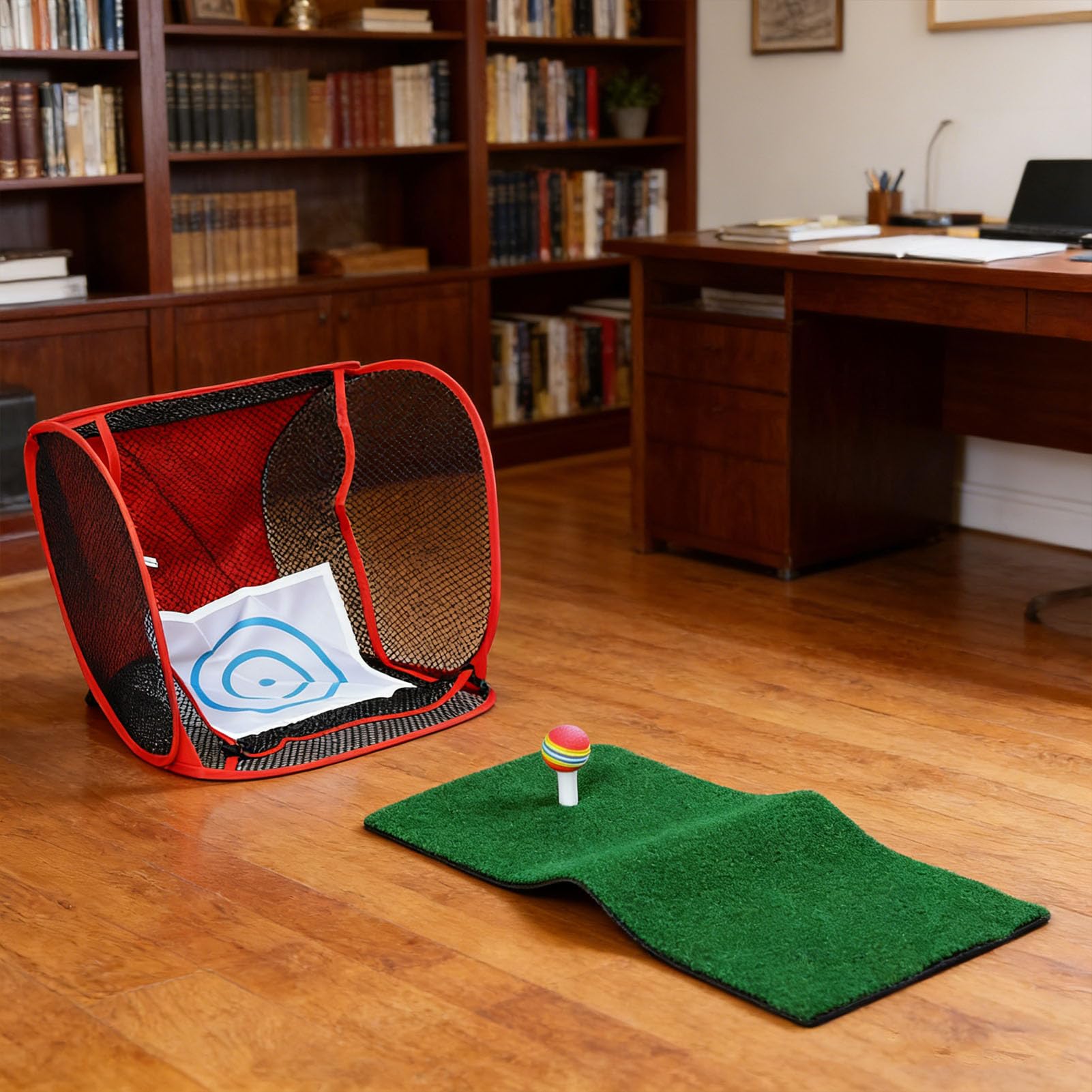Red de Astillado de Golf, Red de Astillado Plegable con Tapete de Césped, Bolas, Perno Prisionero y Bolsa de Transporte para Entrenamiento para Práctica de Entrenamiento de