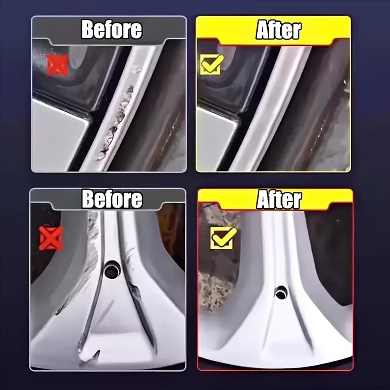 Tire Coating - Wheel Refurbish Wax, 1.1x1.1x3.7in Tire Dressing Shine Formula with Protective Finish, Hub Rim Restorer Coating, Automotive Detailing for Alloy Wheels SUV Sedan Protection Use