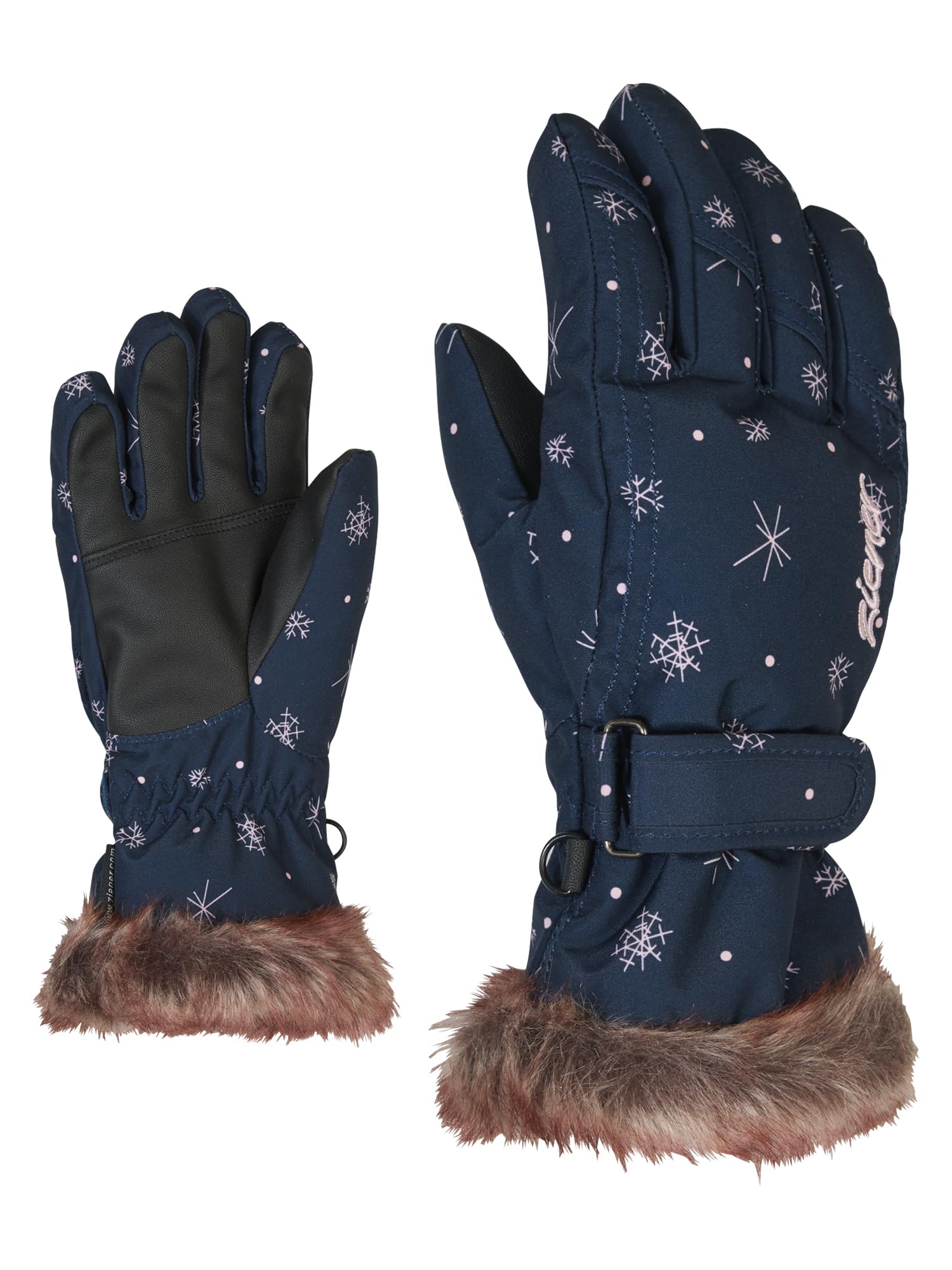 Ziener dziewczęce rękawice narciarskie LIM GIRLS glove junior do sportów zimowych, ciepłe, oddychające