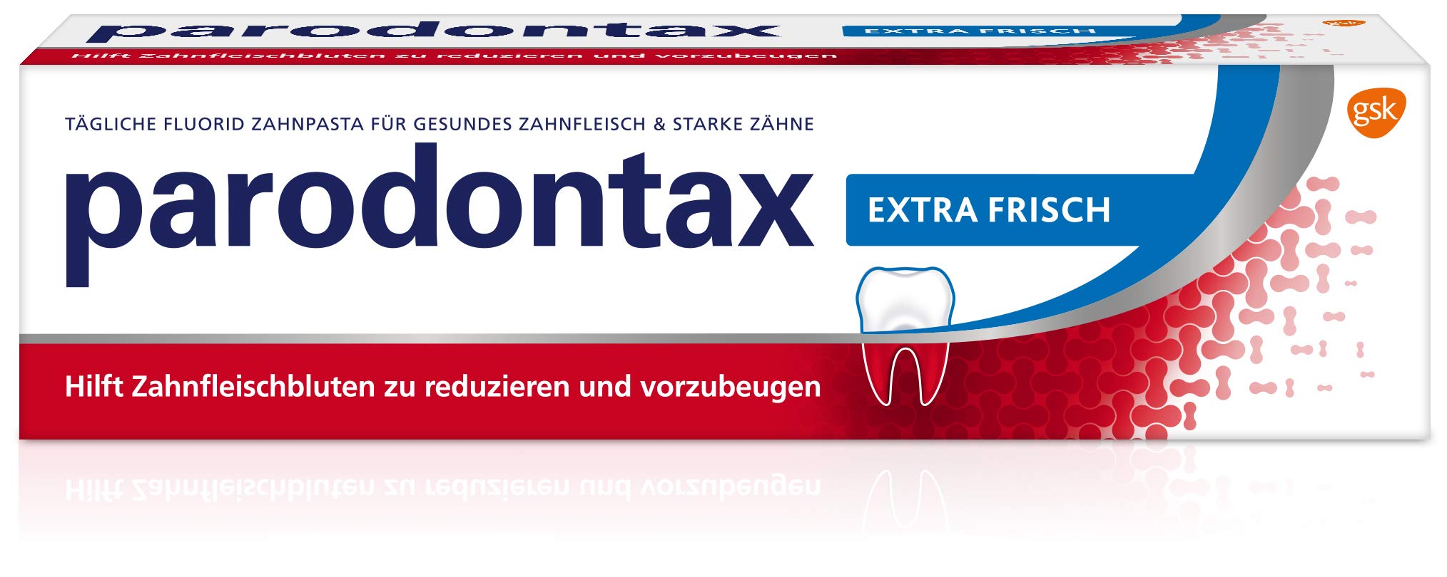 PARODONTAX Extra Frisch, tägliche Zahnpasta mit Fluorid, 12x75ml (12er Pack), bei Zahnfleischbluten