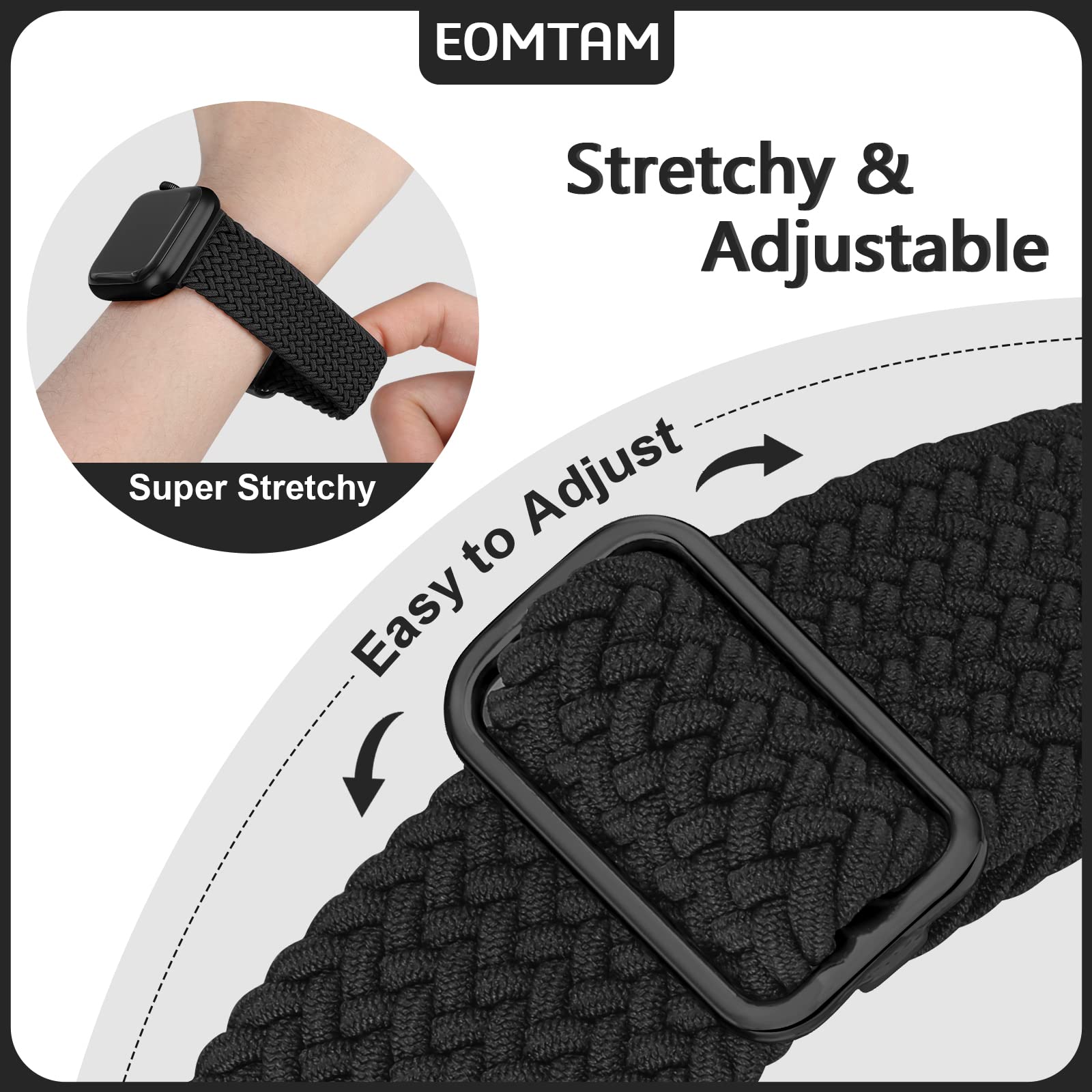 Amazon.com: 5 Pack Braided Stretchy Bands Compatible with  display picture 2