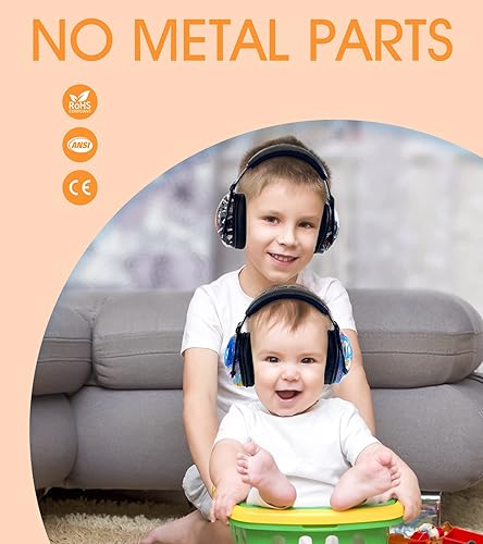 Miniatura 5 de Hocazor HZ015 Protección de oídos para niños - SNR 27dB Orejeras de seguridad de material compuesto duradero Protector auditivo con cancelación de