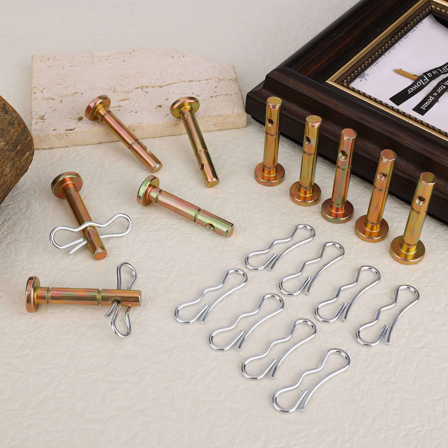 review 10pcs Shear Pins for Snowblower and 10pcs Cotter Pins Replacement Parts for 738-04124 and 714-04040 Snowblower Compatible with MTD Craftsman Cub Cadet Troy Bilt