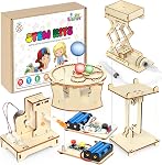 STEM Kits for Kids Ages 8-12, DIY RC Car Building Kit with Wooden 3D Puzzles, Remote Control Model Car Toys, Science Engineering Projects, Educational Birthday Gifts for Boys & Girls 8+