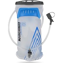 MARCHWAY Lightweight TPU Hydration Bladder 2L/3L for Hydration Packs, Slide-Seal Wide Mouth Water Reservoir Bag with Carry Handle for Hiking, Cycling, Running, Camping, Travel