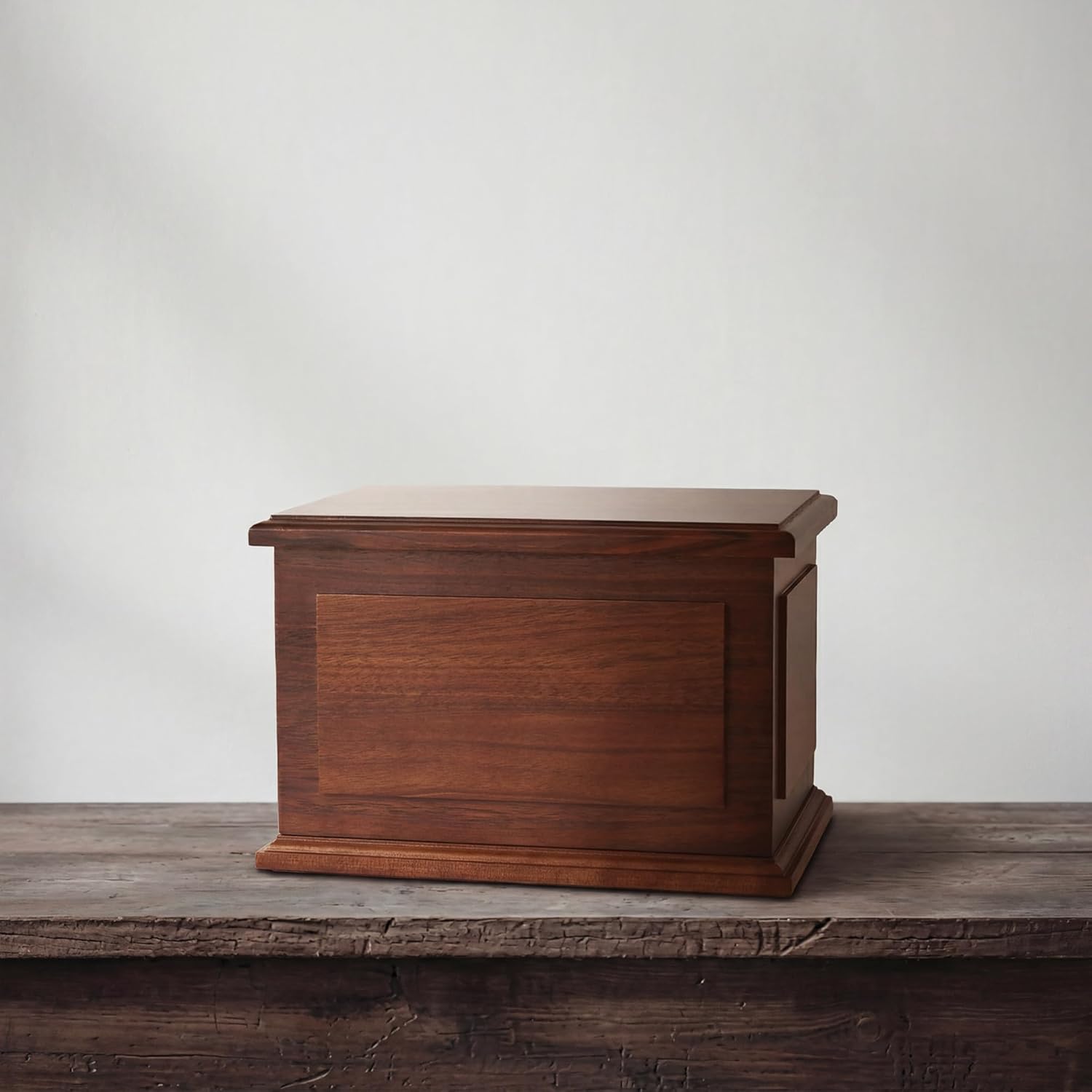 Walnut Wooden Urn for Adult Human Cremation Ashes Handcrafted Decorative Urns Wooden Urn - Image 2