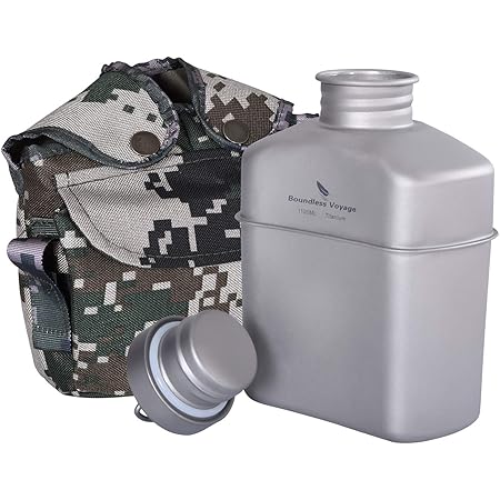 Amazon Cook N Escape チタンキャンティーン ハンゴウ 兵式 ランチボックス ミリタリーキャンティーン 折りたたみハンドル クッカーセット メスキット 調理器具 Cook N Escape ハンゴウ