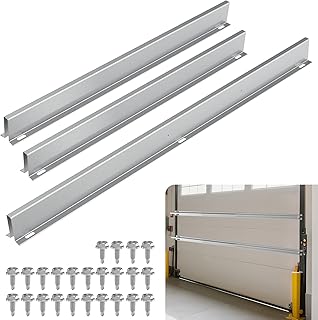 Heavy Duty Garage Door Reinforcement Struts - 9FT Steel Support Bracket Kit with Hardware, Hurricane Proof, Anti-Sag, Fits 9x7/9x8 Garage Doors, Easy Install