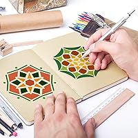 Vista 13 de Rolin Roly 16Pcs Forest Animal Painting Stencils Dinosaur Drawing Template Panda Plastic Stencil Elephant Reusable Templates for DIY Crafts Floor