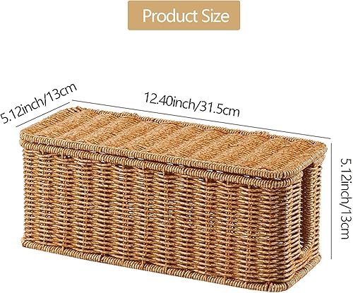 Miniatura 3 de Caja de gestión de cables, caja de gestión de cables tejida a mano, organizador de cables de enchufe, adecuado para ocultar todo tipo de cables y