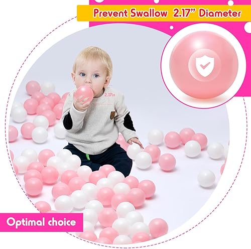 Miniatura 6 de Pelotas para bebés y niños pequeños, sin ftalatos, sin BPA, plástico a prueba de aplastamiento, bolas multicolor en juguetes de juego reutilizables