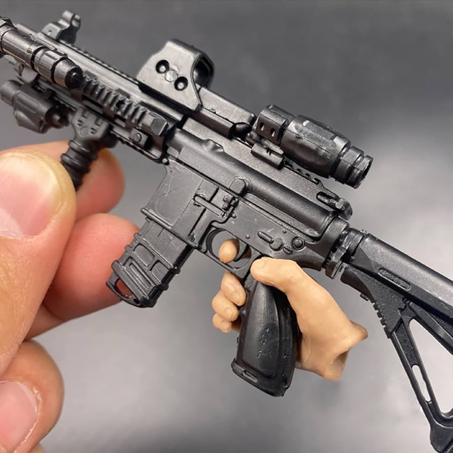 1/6　フィギュア用　アサルトライフル　０３ 1/6 AKMS アサルトライフル 銃 AK47 threezero フィギュア