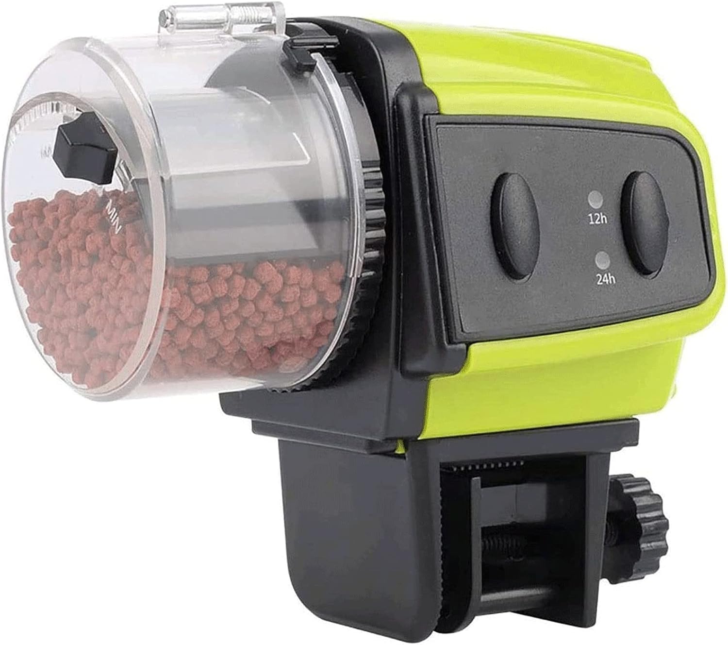 Fish Feeder Fish Feeder Intelligent Control Durable Automatic Fish Feeder One-Button Intelligent Timing Feeding with Moisture-Proof Cover Auto Fish Feeder