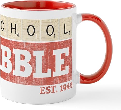 Miniatura 62 de CafePress Scrabble Champion - Taza de café de cerámica (11.0 fl oz) 2-Blanco/Negro Interior - Scrabble Champion,Blanco - Logo,Blanco - Logo