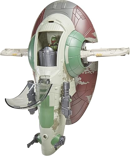 Miniatura 4 de STAR WARS Mission Fleet - Escaramuza de nave estelar, figura de acción de Boba Fett de 2.5 pulgadas y vehículo de nave espacial, juguetes para niños