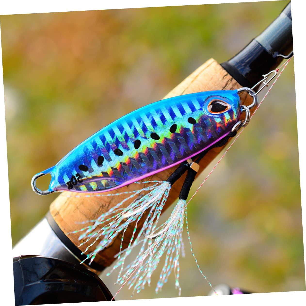 Toddmomy 5 Pezzi Esche da Pesca Metalliche Lure Riflettenti a Forma di Pesce per Pesca Outdoor Esca Creativa Affondante di Artificiali Resistenti e Realistici per Spinning e Surfcasting
