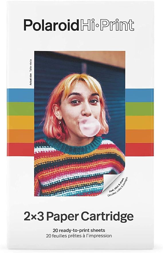 Polaroid Hi-Print - 2X3 Paper Cartridge 20 Sheets (x2) Bundles with Cleaning Cloth (3 Items)
