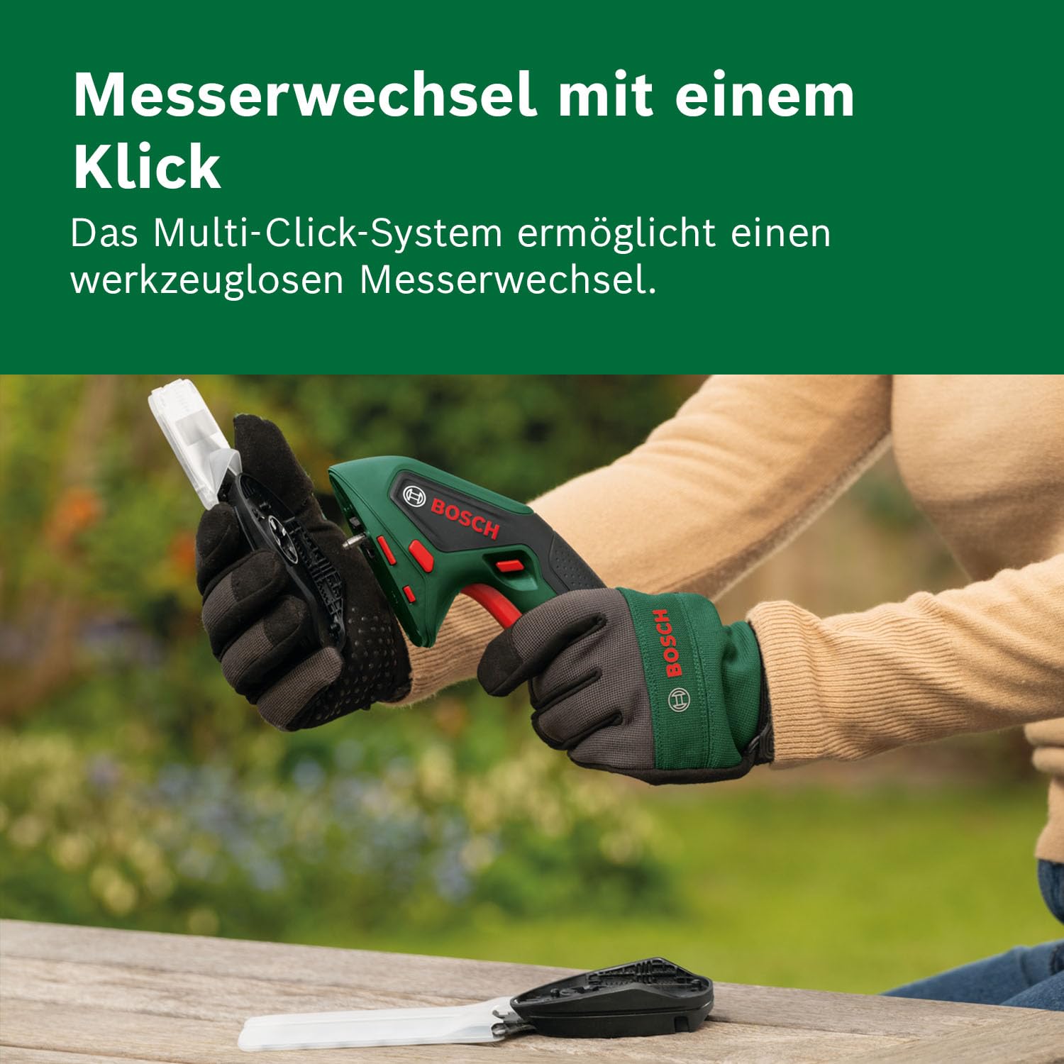 Bosch Akku-Grasschere ISIO 4V (ohne USB-C-Kabel/Ladegerät)