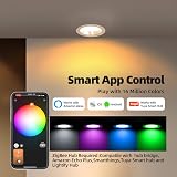 GIDEALED 4 Pack Smart Recessed Lighting 4 – Sixteen million RGB colors
