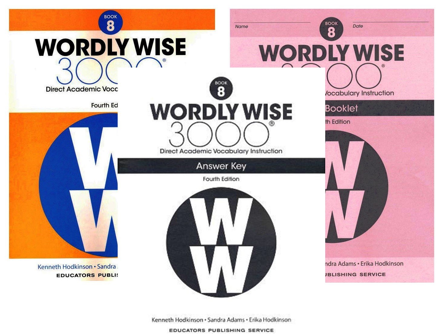 Wordly Wise 3000 Fourth Edition Student Edition + Test Booklet + Answer Key Set Grade 8