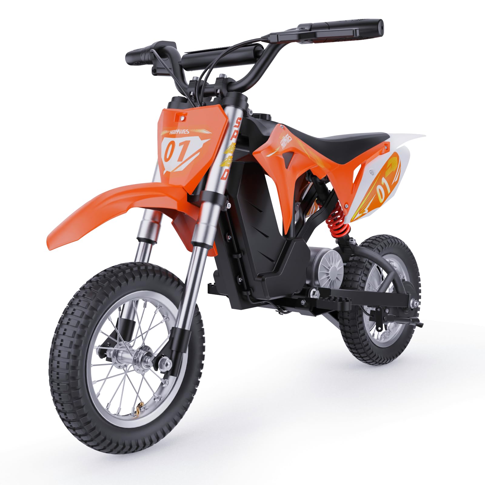 Milerocket 1 Moto Elettrica Bambini 4-10 Anni, 3 Velocità 8/12/25 Km/h, Batteria 36V 4Ah, Autonomia 20 Km, Doppia Sospensione