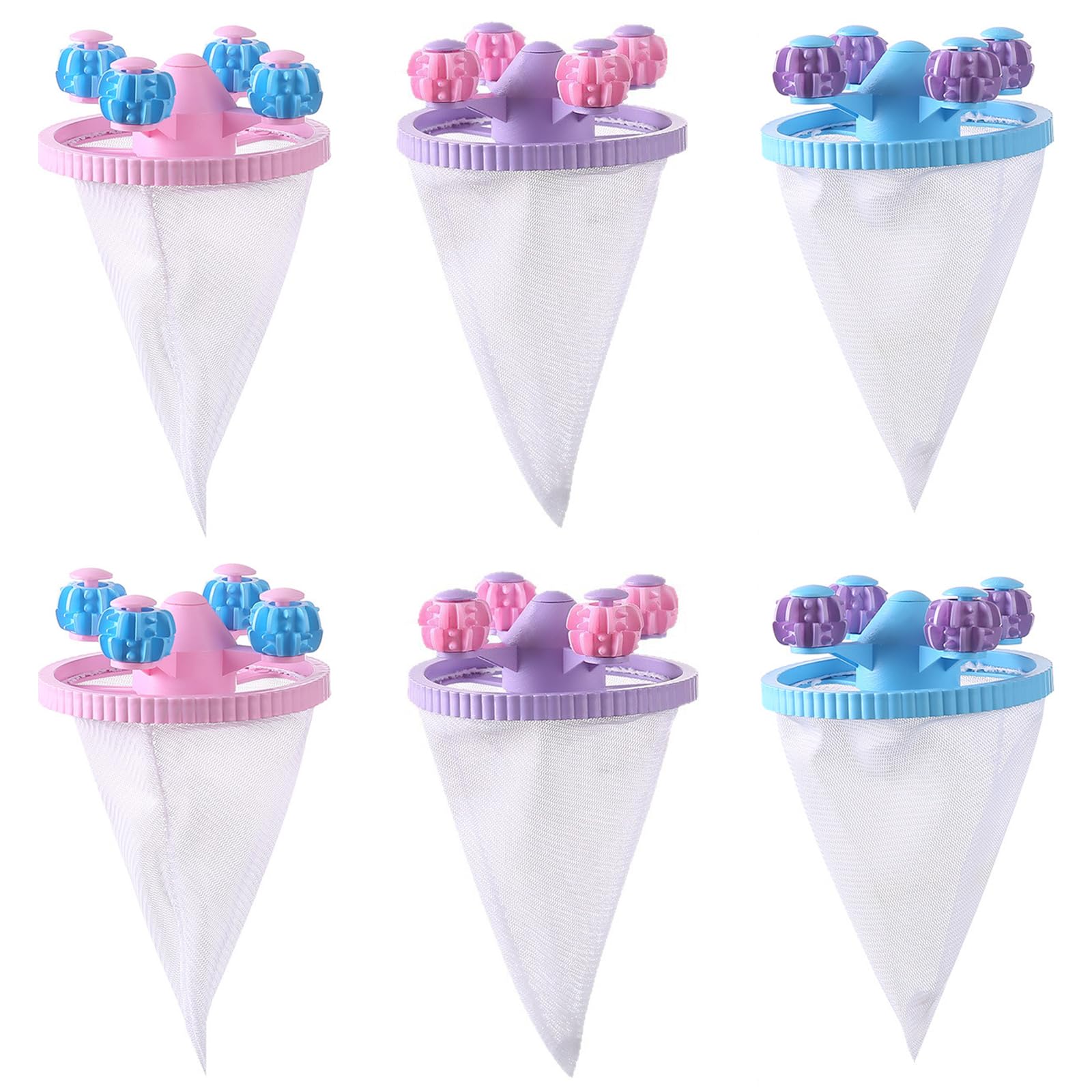6 Pcs Reusable Pet Hair Remover for Washing Machine, Laundry Catchers