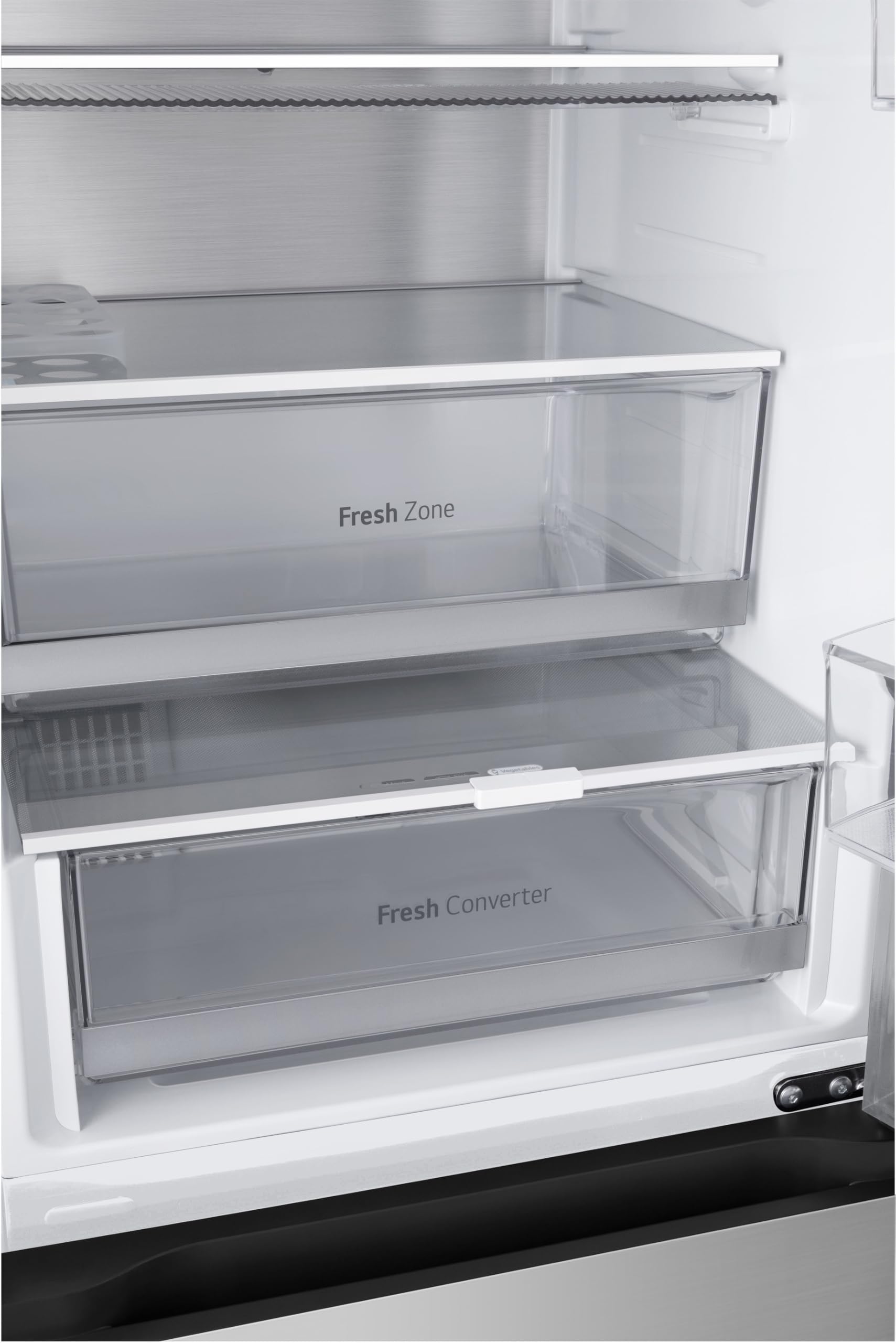 LG GBG5160CPY Kühl-/Gefrierkombination (349 L, Energieklasse C) mit InstaView, Smart Inverter Compressor, DoorCooling+, Food Cover, Silber