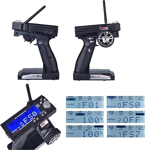 Miniatura 5 de OGRC Flysky FS-GT3B 3Ch GT3B Transmisor y receptor RC 2.4Ghz RC Control remoto para automóvil con receptor de radio GR3E de 3 canales