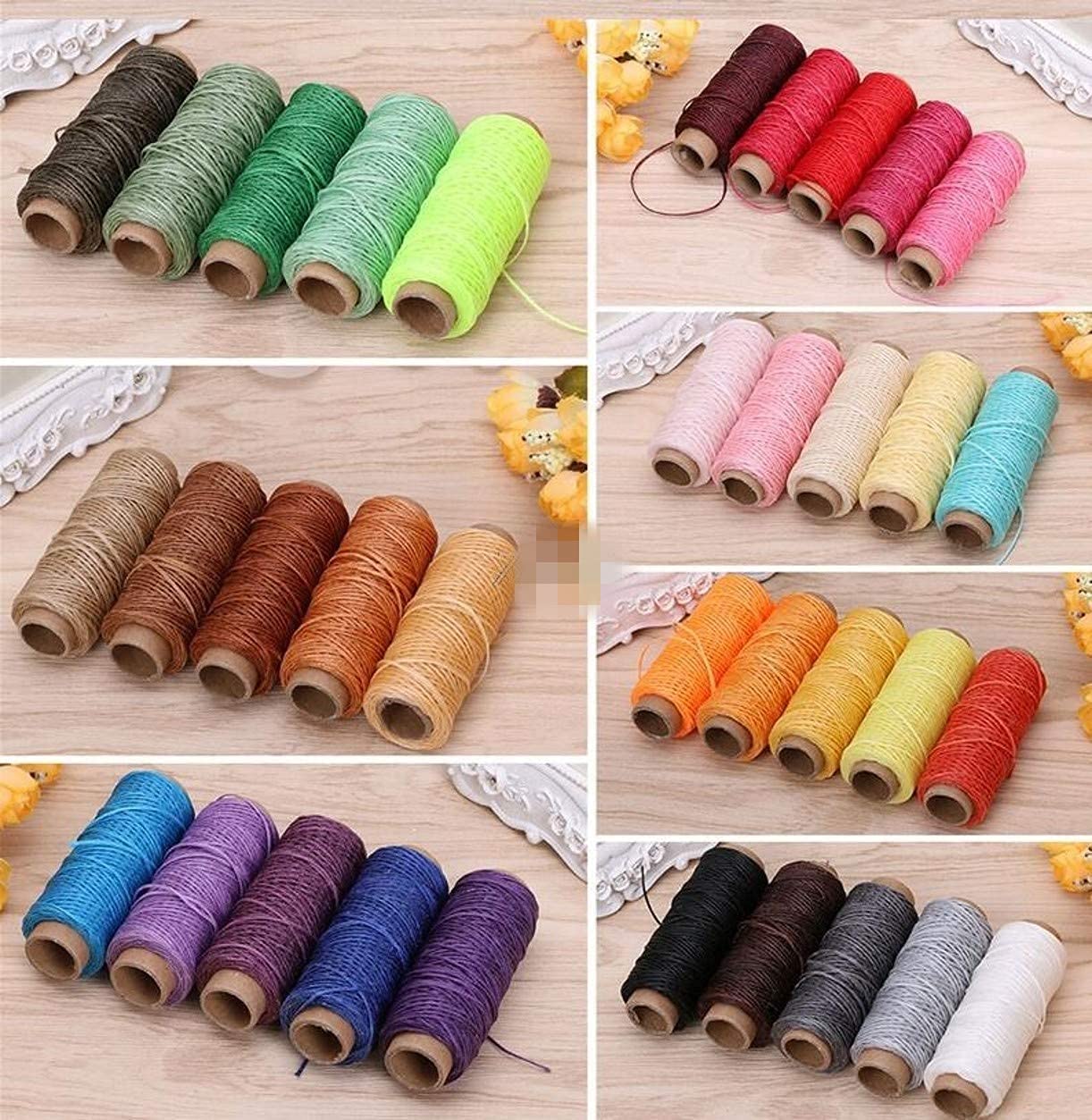 ZHONGJIUYUAN 38color 0.88mm 150D Cucire Cuoio Filo Cerato Per Scalpello Punteruolo Scarpe Bagagli Riparazione filo cera